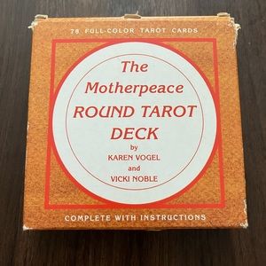 Vintage rare 1981 Motherpeace round tarot cards